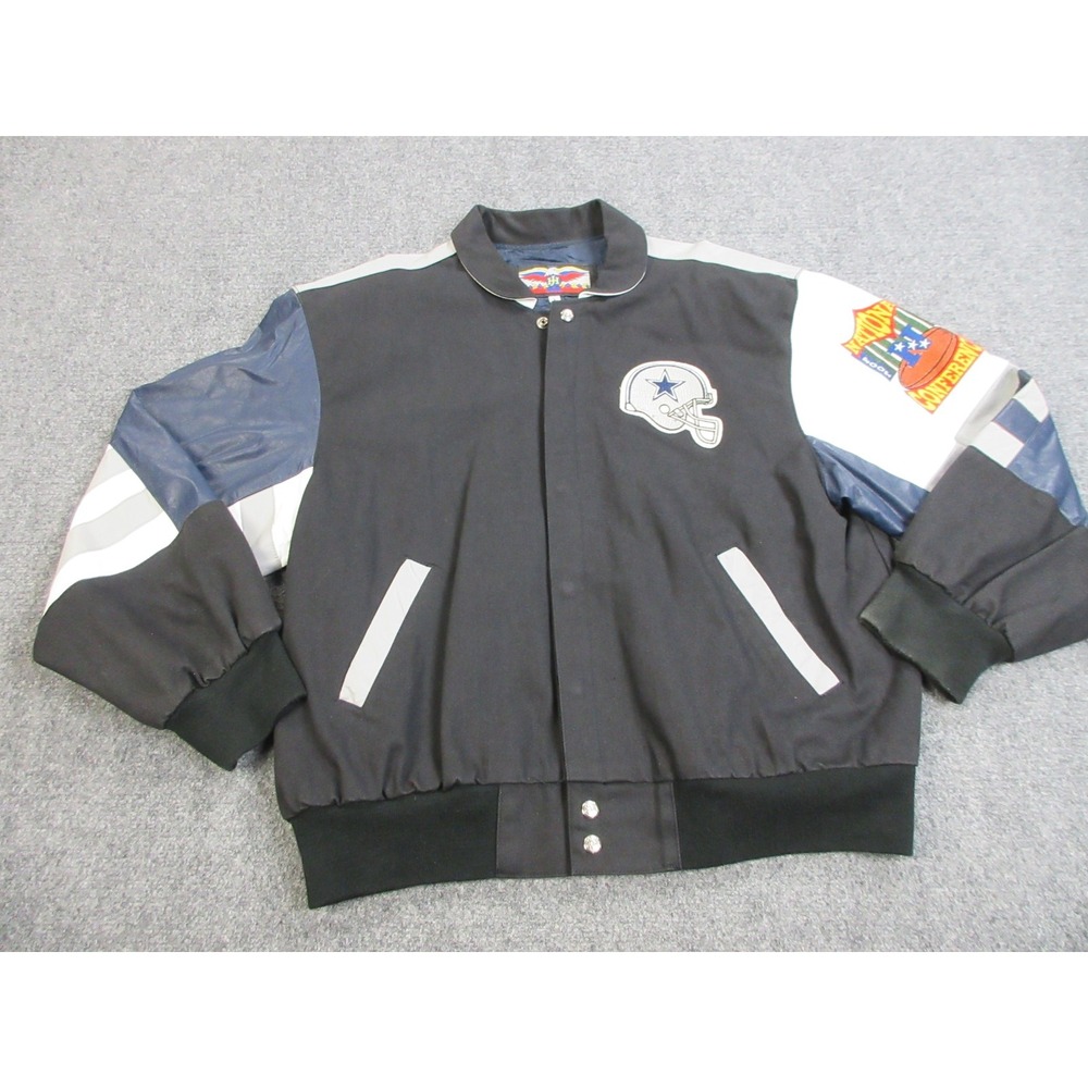 Vintage‎ Dallas Cowboys Jacket Mens Large NFL Football Jeff Hamilton 90s